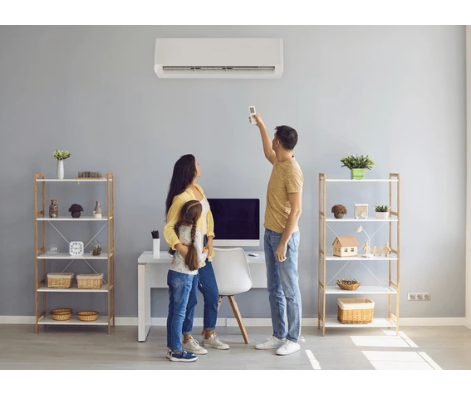 homeowner enjoying air condition